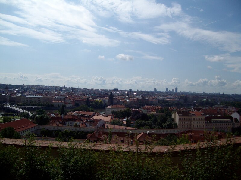 Prague cityscape view