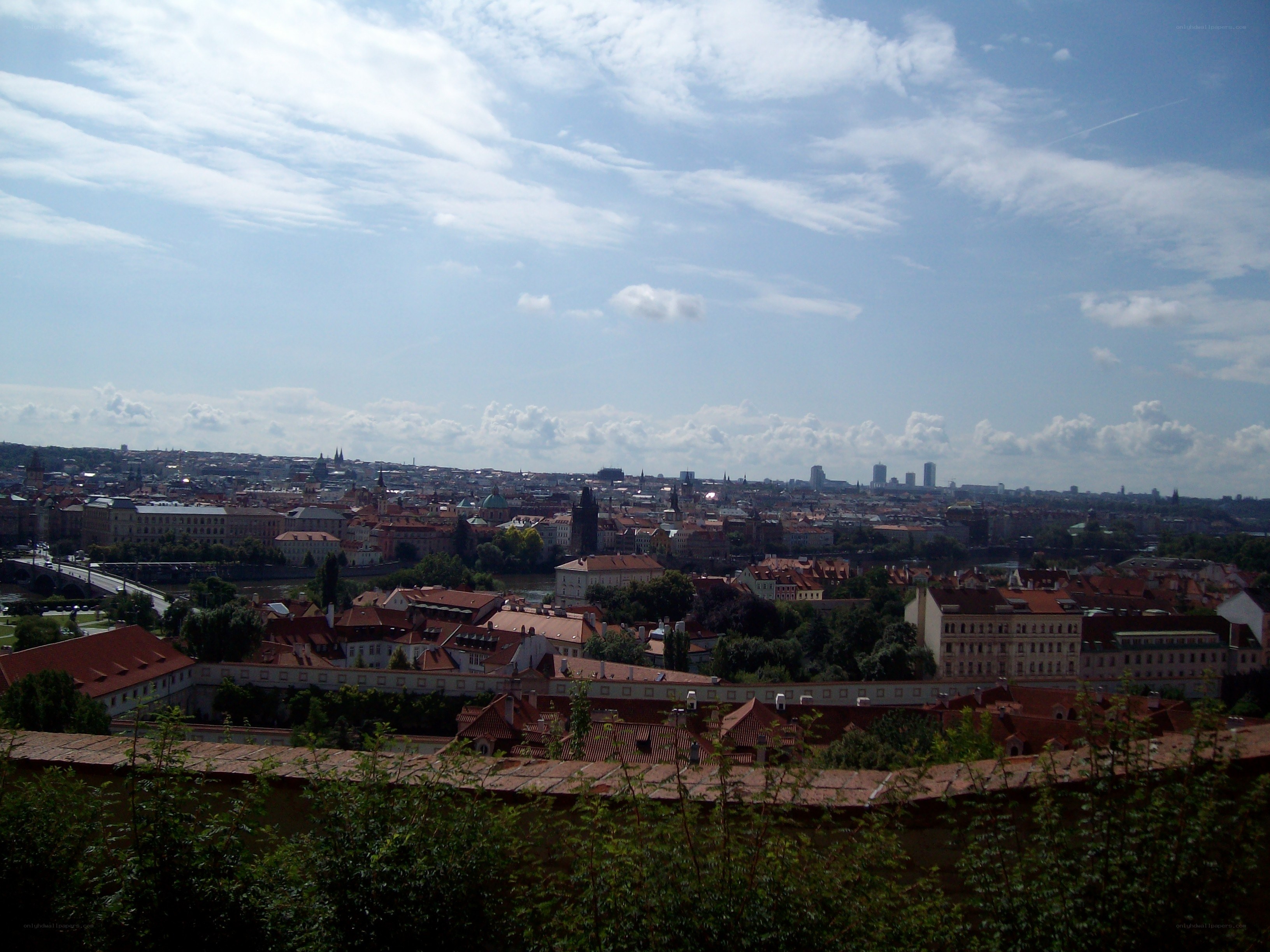 Prague cityscape view