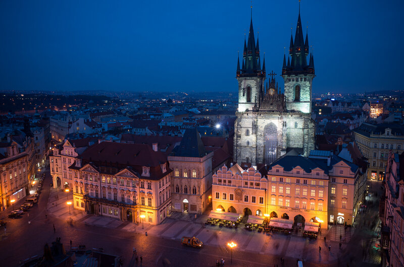 Prague's Old Town Square — Blue