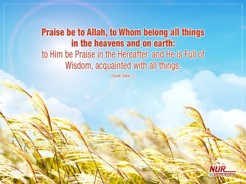 Praise to Allah from Surah Saba