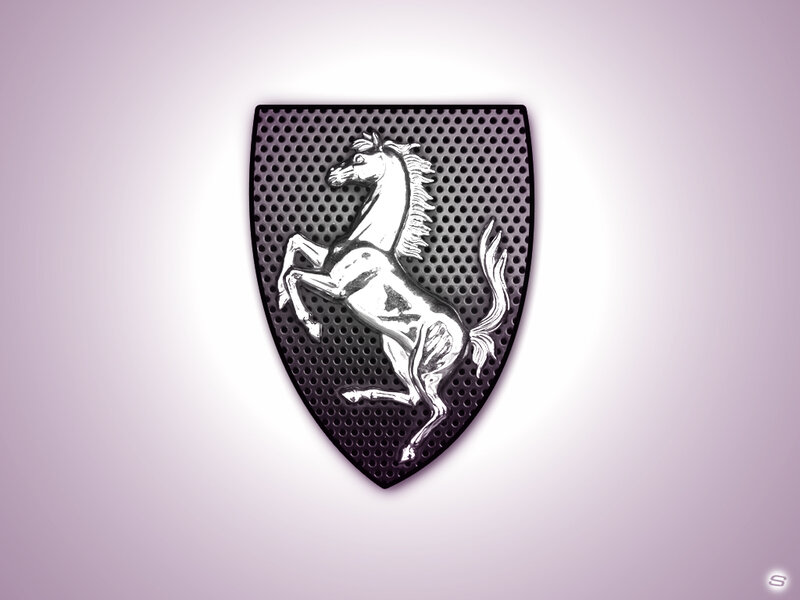Prancing Horse Emblem — Black