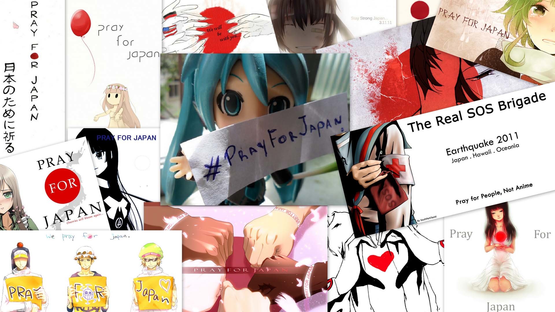 Pray for Japan collage
