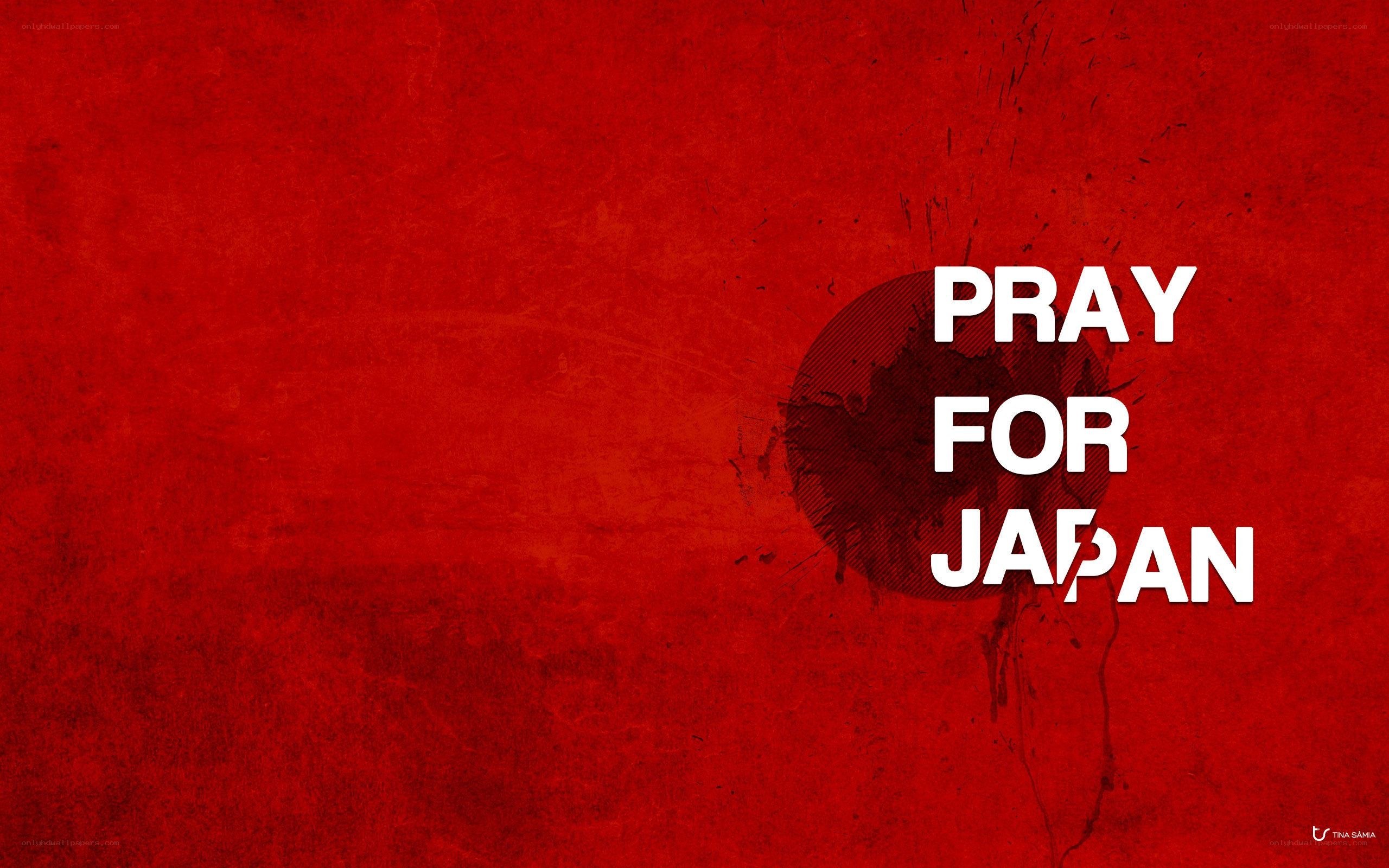 Pray for Japan message