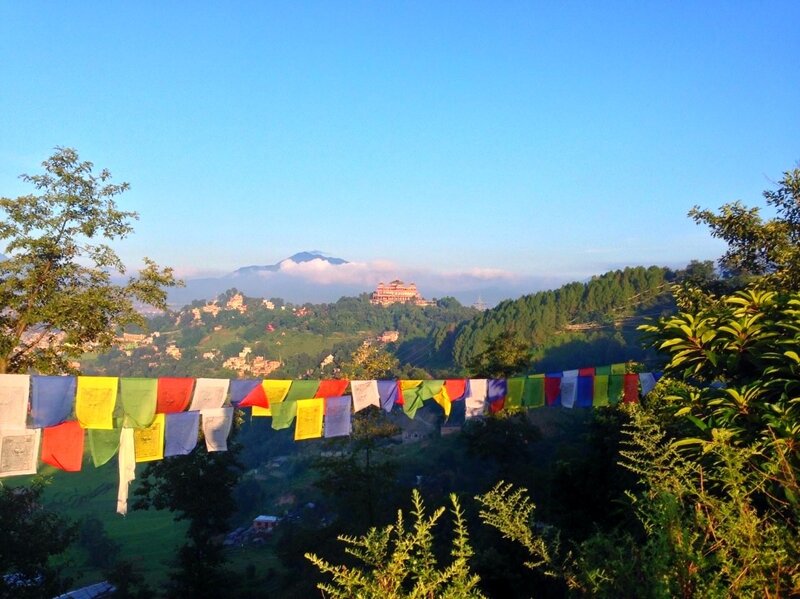 Prayer Flags on Hillside