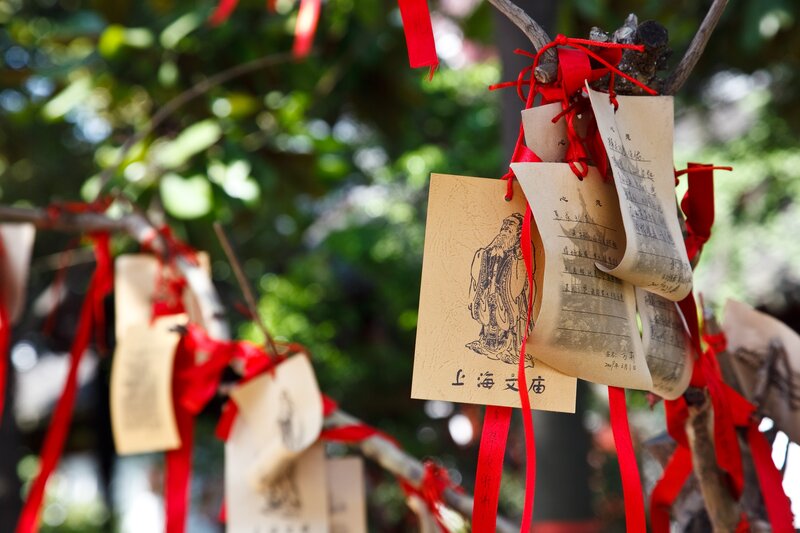Prayer Tags on Tree