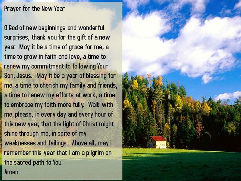 Prayer Text with Landscape