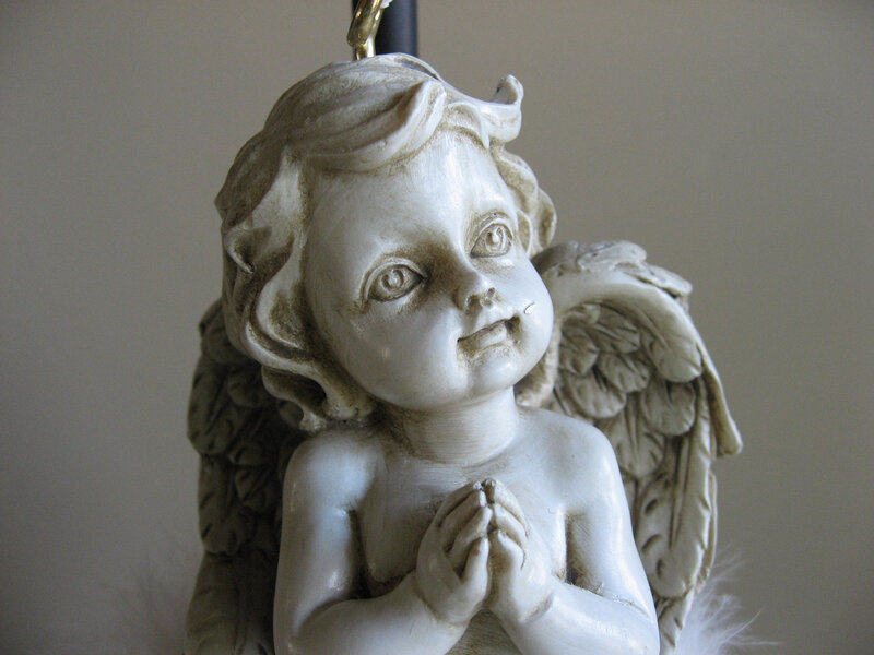 Praying Angel Figurine — White
