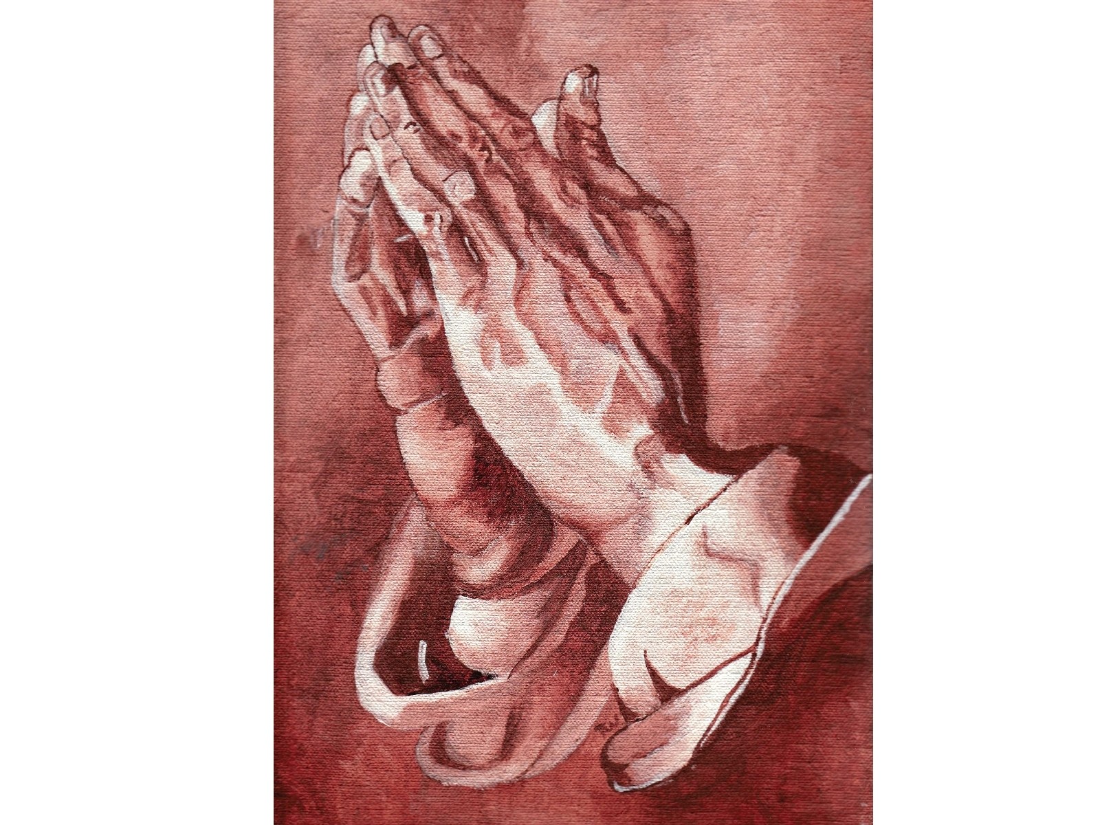 praying hands artwork