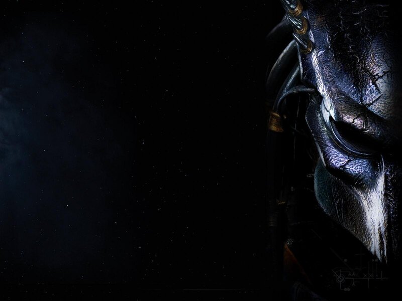 Predator Alien Mask — Black, Dramatic