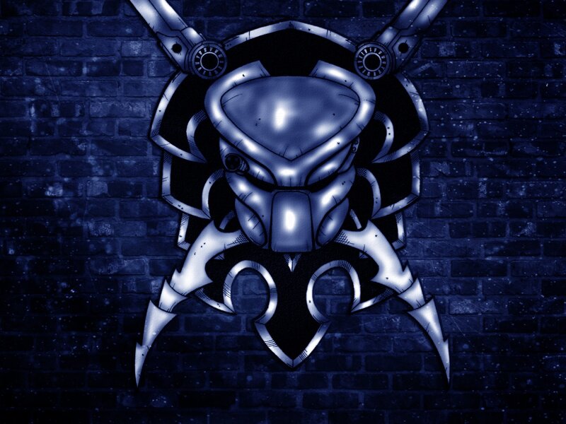 Predator Alien Mask — Blue