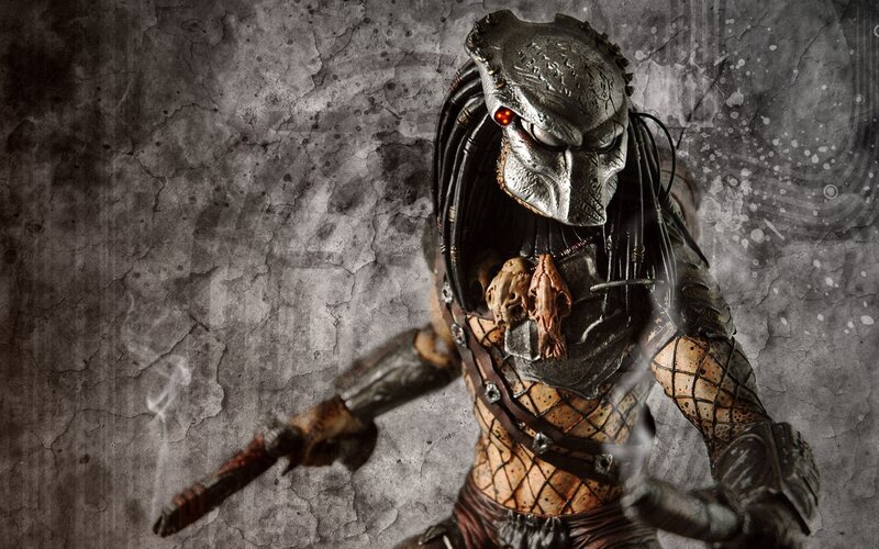 Predator Alien Warrior — Gray, Dark, Aggressive