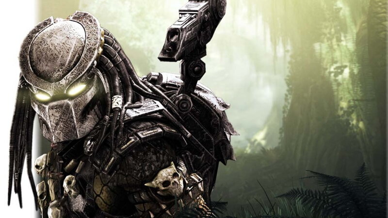 Predator Alien Warrior — Green, Dark, Tense, Digital Art
