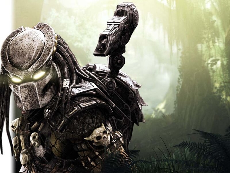 Predator Alien Warrior — Green, Dark, Tense