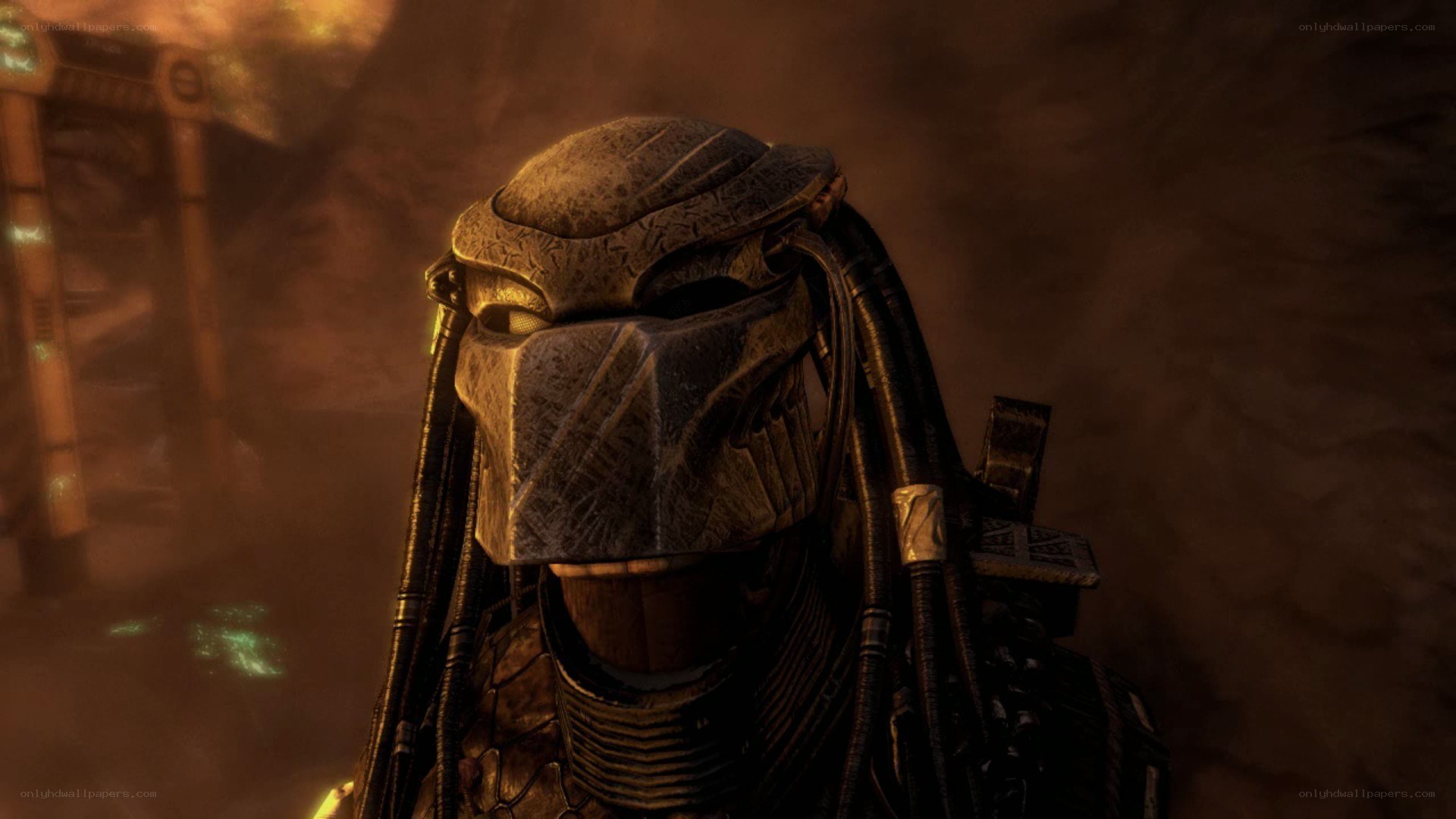 Predator character in dark environment