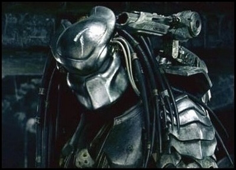 Predator character in dark setting