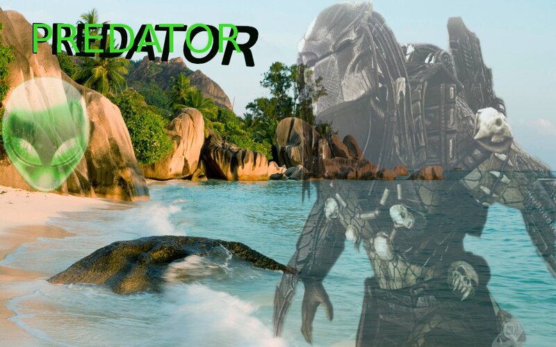 Predator Character on Beach