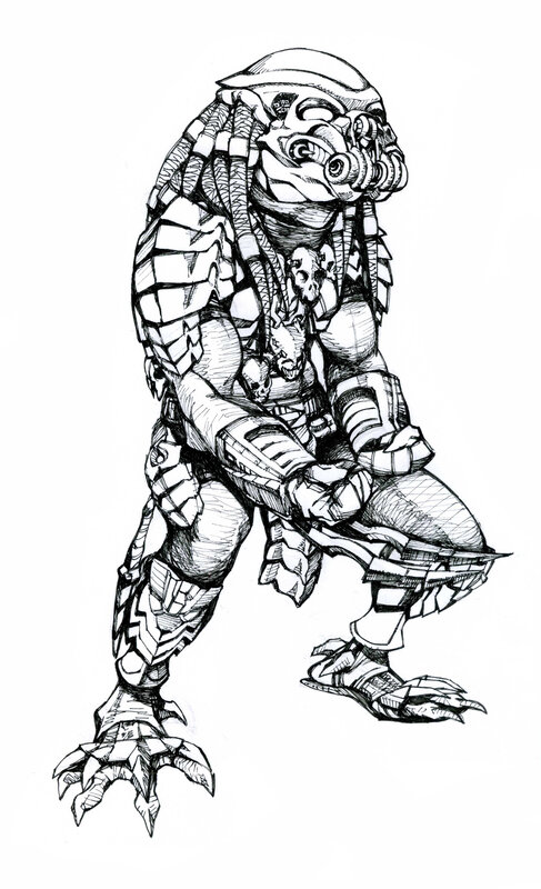 Predator character sketch