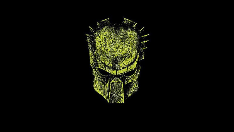 Predator mask illustration