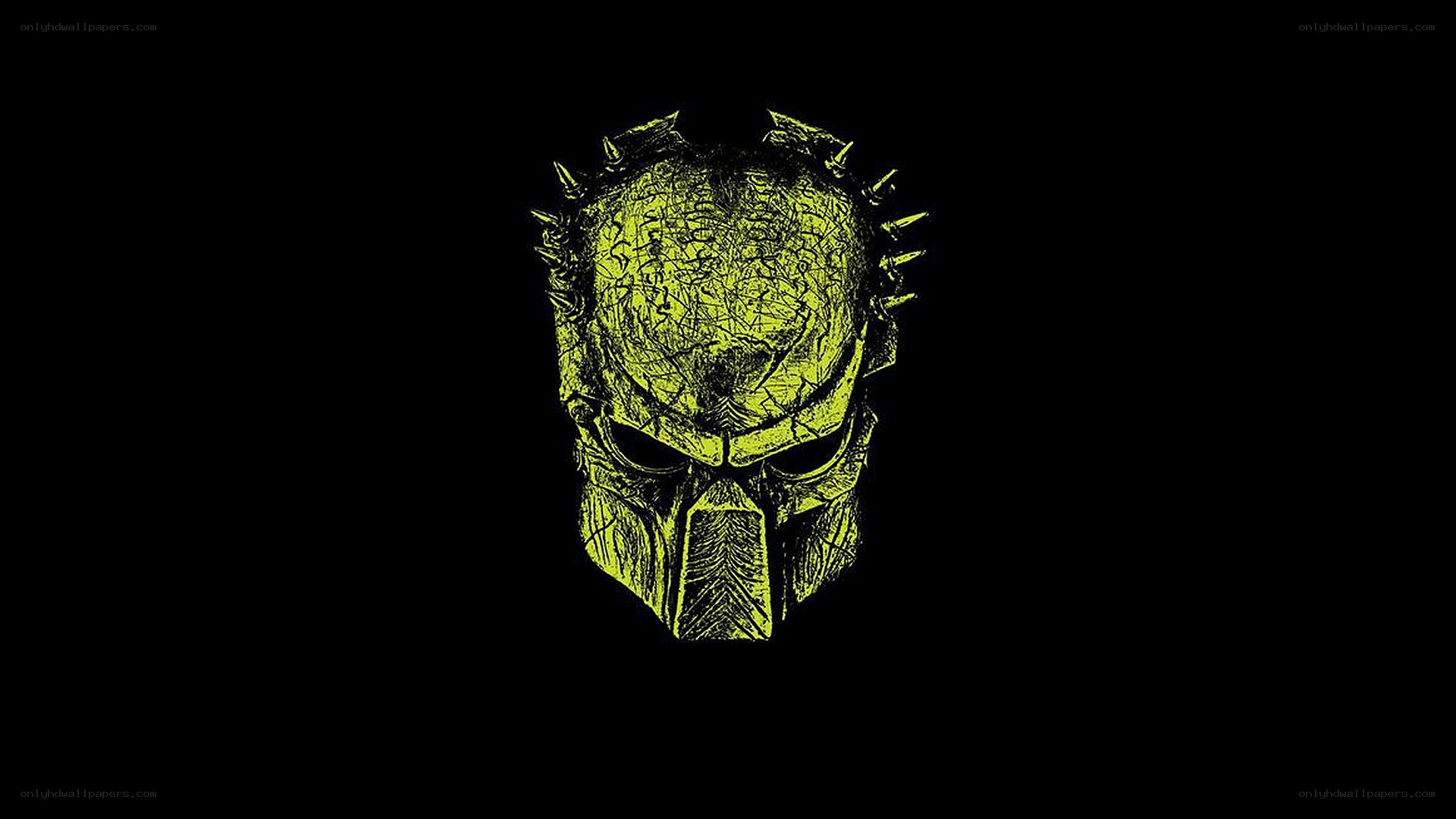 Predator mask illustration