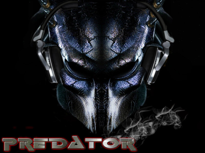 Predator Mask with Headphones