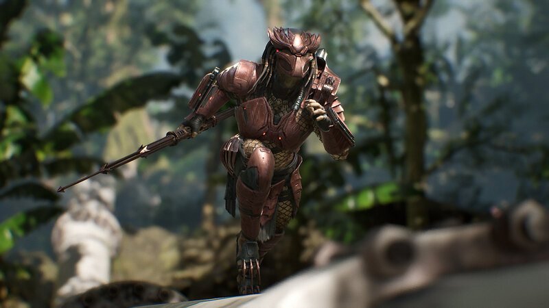 Predator Warrior in Jungle — Brown