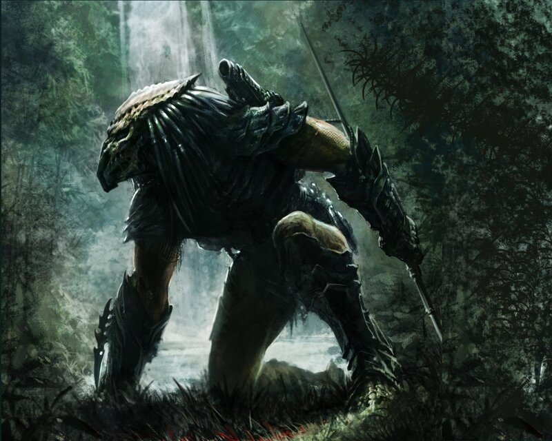 Predator Warrior in Jungle — Green