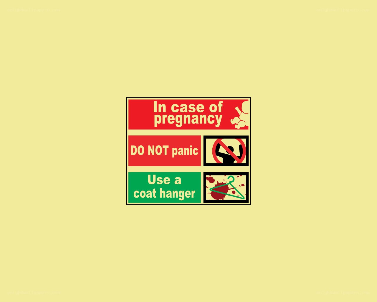 Pregnancy safety sign