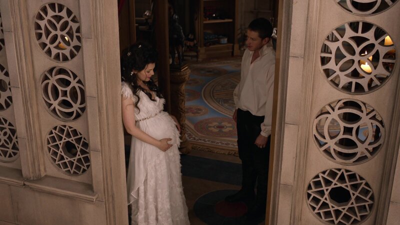 Pregnant Woman and Man — White
