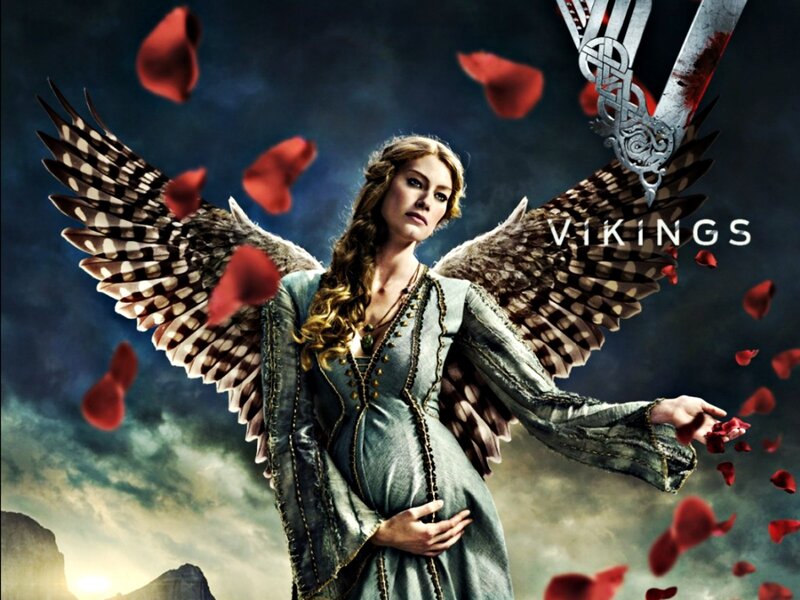 Pregnant Woman with Wings — Blue