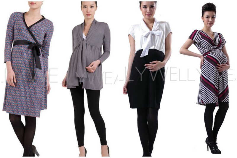 Pregnant Women in Dresses