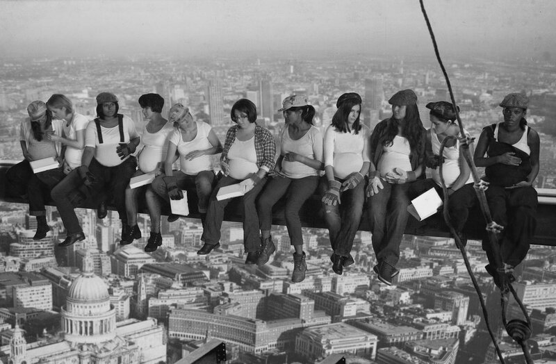 Pregnant Women on Beam