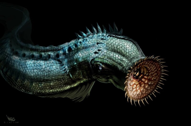 Prehistoric Sea Creature — Blue