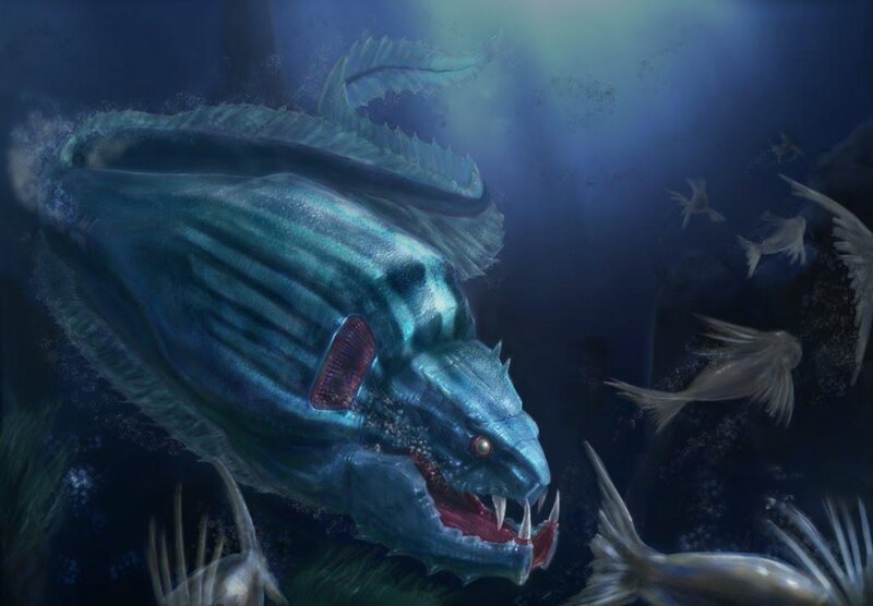 Prehistoric Sea Monster — Blue
