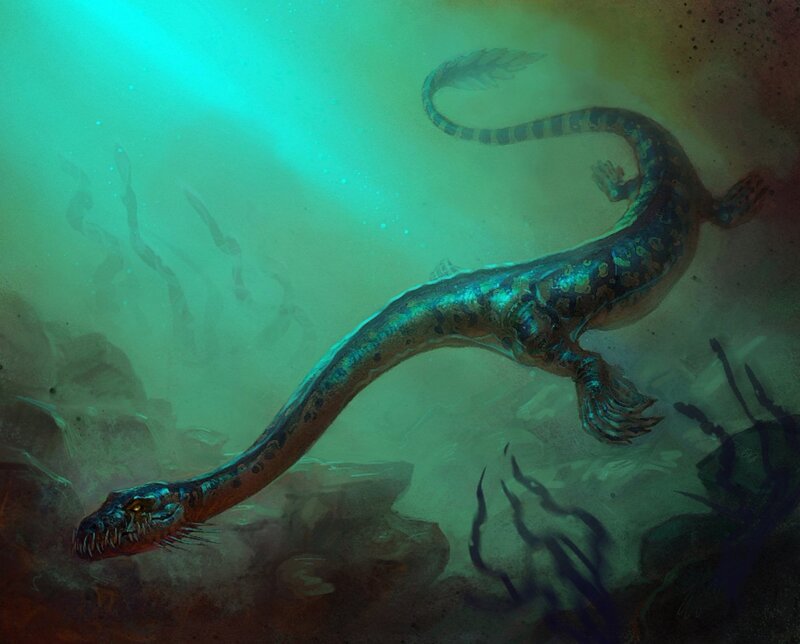 Prehistoric Sea Reptile — Green