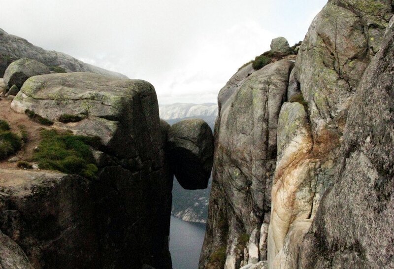 Preikestolen Rock Formation — Gray