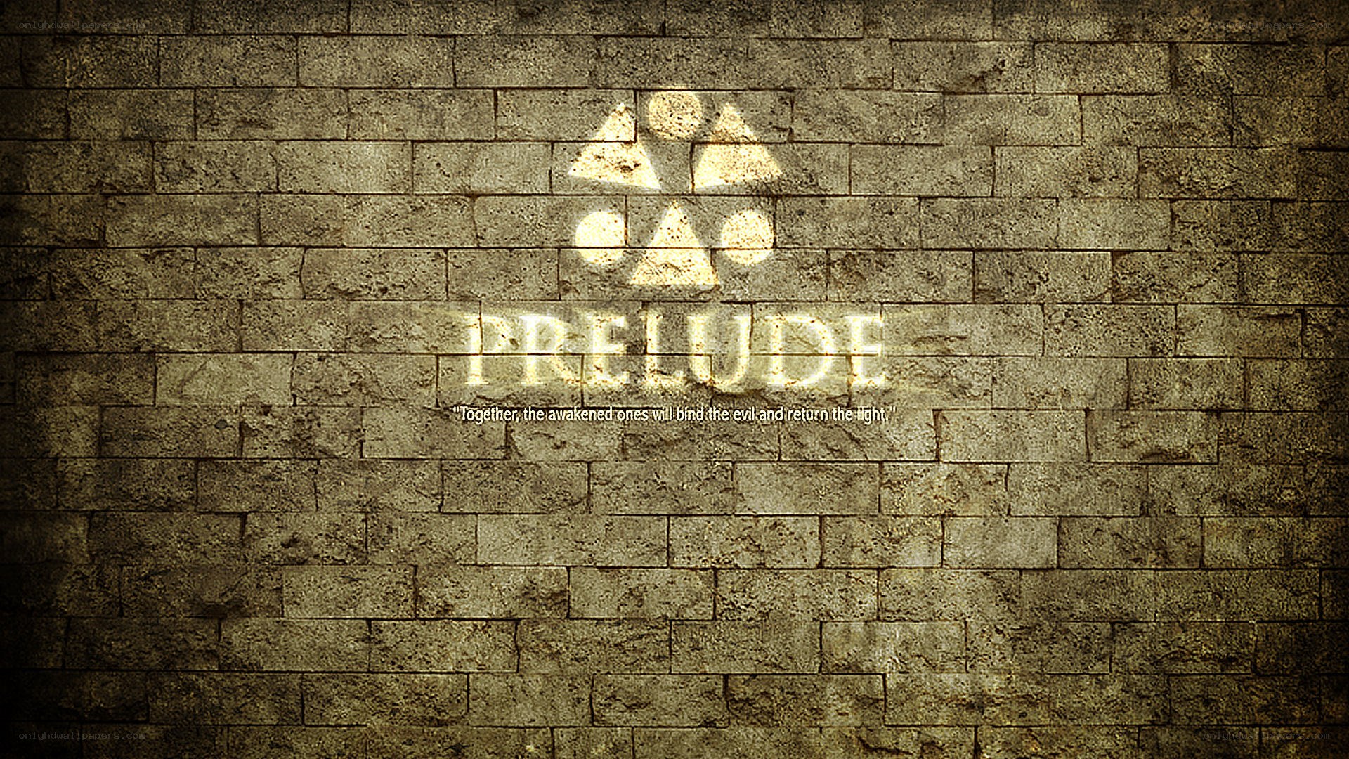 Prelude logo on stone wall
