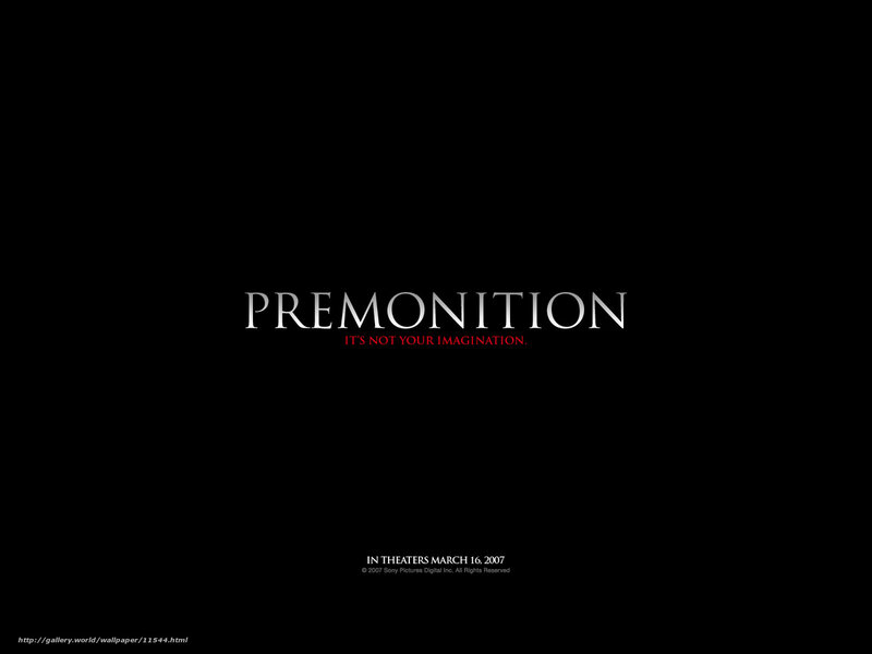 Premontion movie poster