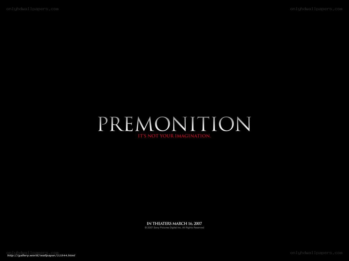 Premontion movie poster