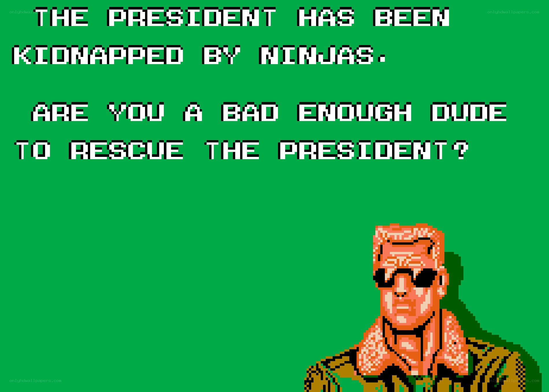 President Kidnapped by Ninjas