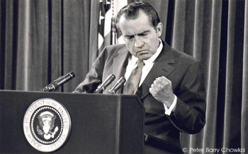 President Nixon at podium