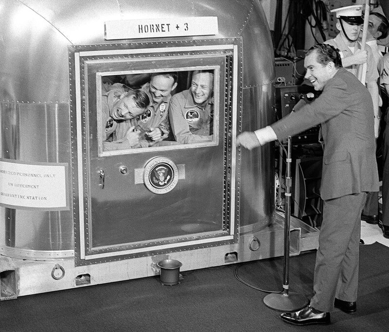 President Nixon with Apollo 11 astronauts