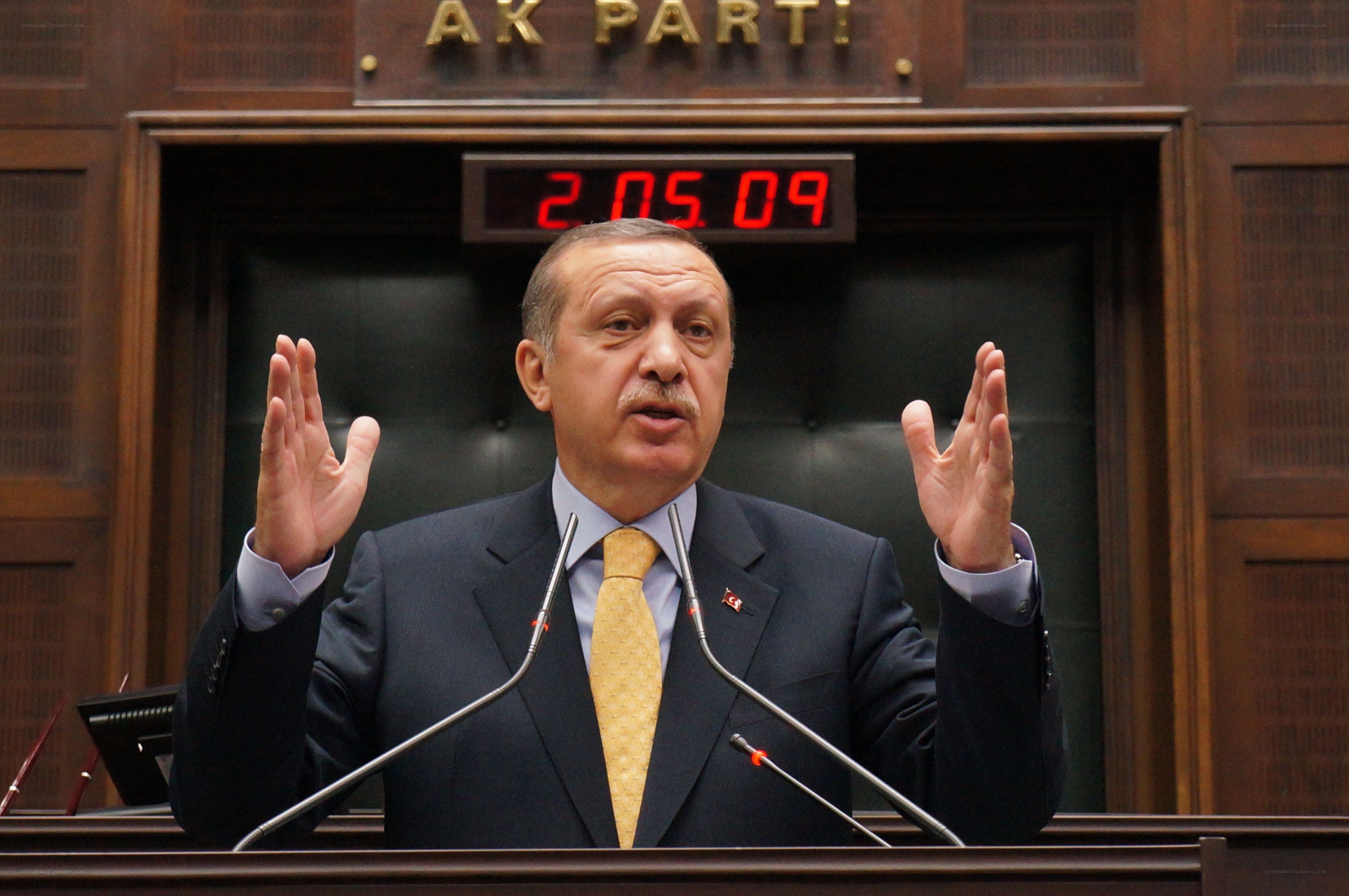 President speaking at podium