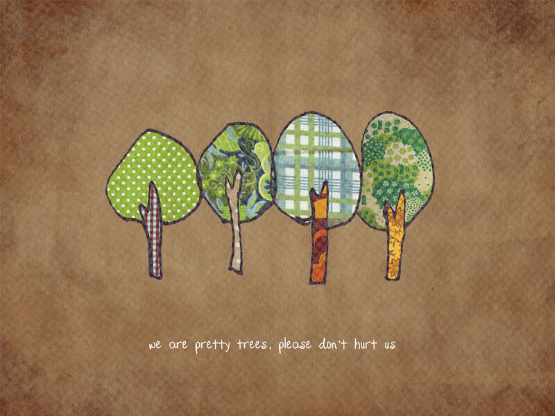 pretty trees illustration