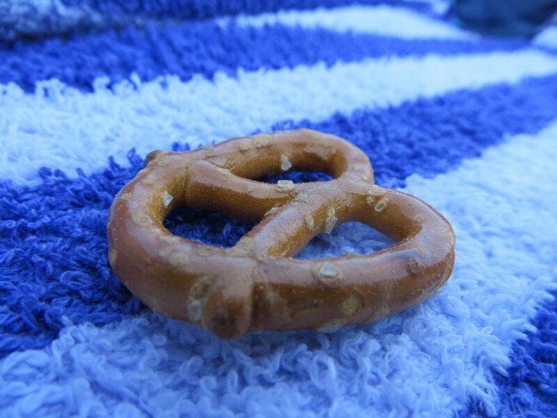 Pretzel on Towel