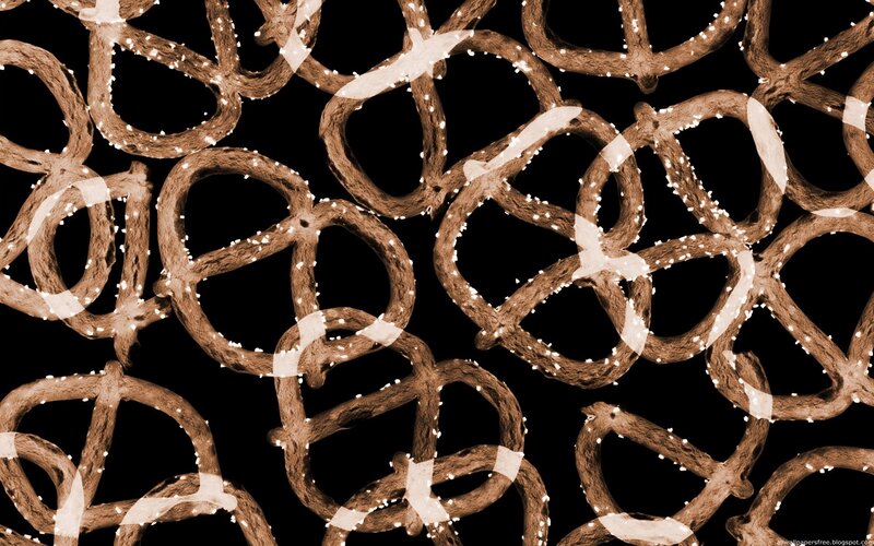 Pretzel texture pattern