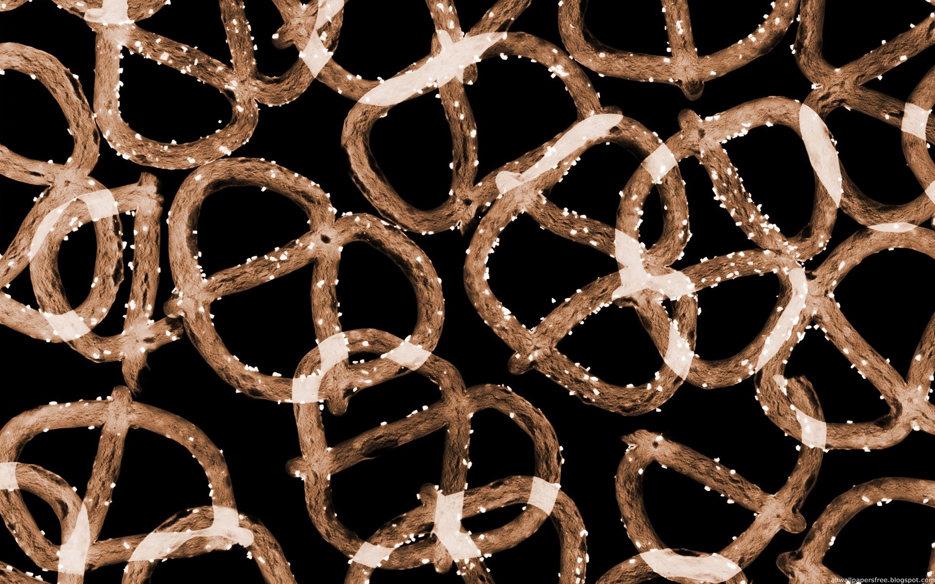 Pretzel texture pattern