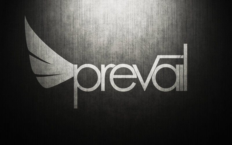 Prevail logo on textured background