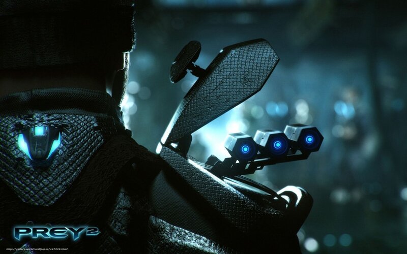 Prey 2 character with tech gear