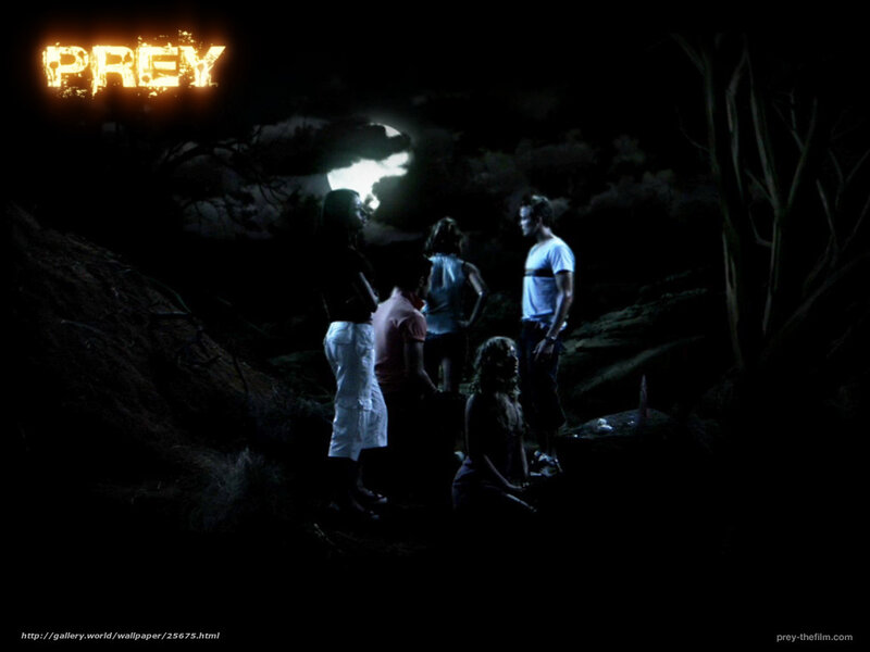 Prey movie scene at night