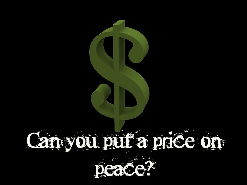 price of peace